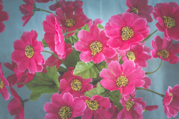 Flower background, vintage filter image