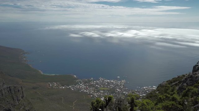 Wave Clouds on Table Bay as Seen from Table Mountain