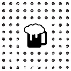 beer mug icon illustration