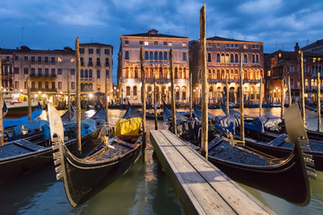 Venice at night time