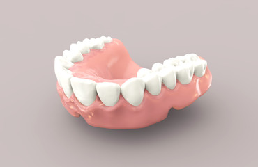 3D rendering dentures