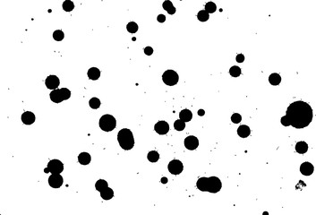 Black splashes hand made tracing from sketch Vector Illustration