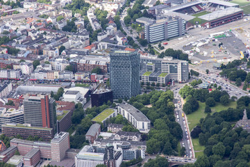 Naklejka premium Hamburg - Germany - Panorama from above