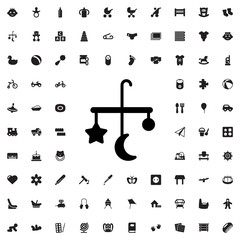 bed mobile icon illustration