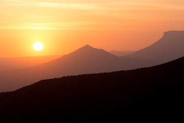 Sundown mountains (South Africa)
