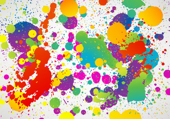 Naklejki  Colorful splashes background Vector Illustration