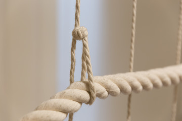 Architecture Detail of a Rope Banister