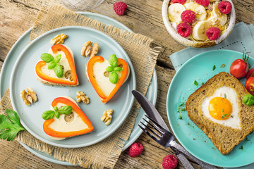 Frühstück Toast mit Spiegelei