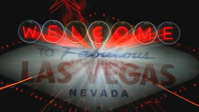 4K footage of the iconic Las Vegas sign in Nevada.