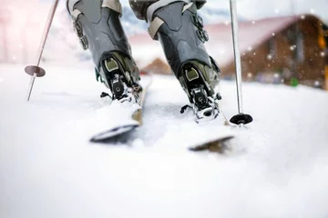 Fototapete close up of ski low angle © V&P Photo Studio