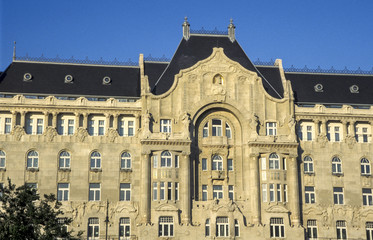 Fototapeta na wymiar Budapest, house facade, Hungary