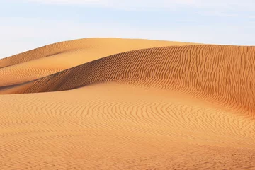 Foto auf Alu-Dibond Sanddünen im Oman © Fredy Thürig