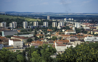 Fototapeta na wymiar Miskolc, view from television tower, Hungary, Norther Hungary