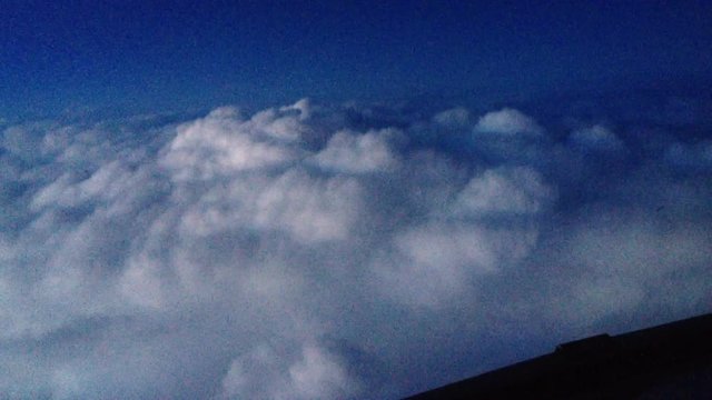 Rare Blue Starter Captured by Cockpit Camera