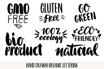 Hand drawn Eco friendly lettering