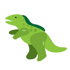 Isolated dinosaur toy on a white background, Vector illustration