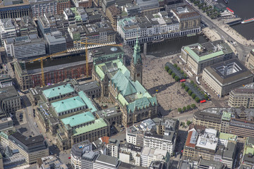 Fototapeta premium Hamburg - Germany - Panorama from above