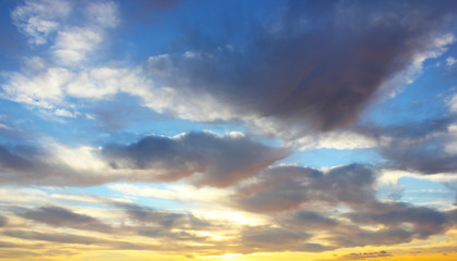 Clouds in the sky