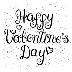 valentines day vintage lettering background