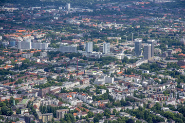 Obraz premium Hamburg - Germany Panorama from above