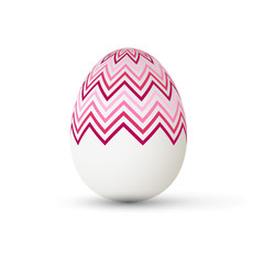Easter Egg with points. Vector illustration.