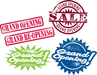 Grand Opening Stamps