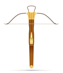 battle crossbow medieval stock vector illustration