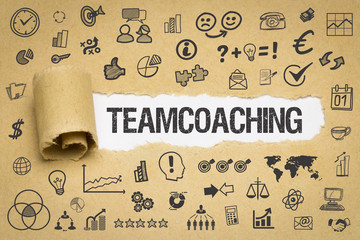 Teamcoaching / Papier mit Symbole