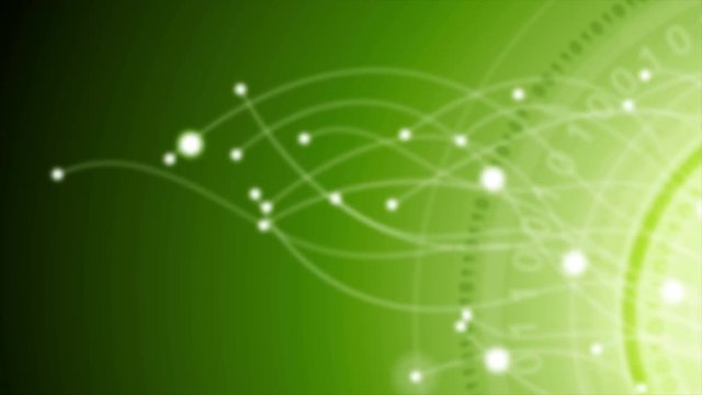 Abstract green technology motion graphic design. Video animation Ultra HD 4K 3840x2160