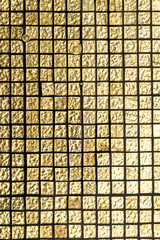 Gold tile under water