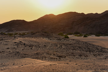 Etosha-Nationalpark Berg Landschaft in Namibia Südafrika