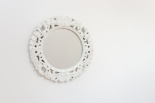 White Frame Mirror