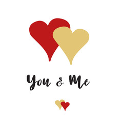 valentines day lettering card