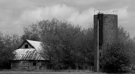 Old Barn and Silo 