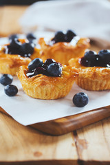 homemade blueberrry tart
