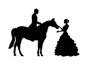 Wedding with a horse
