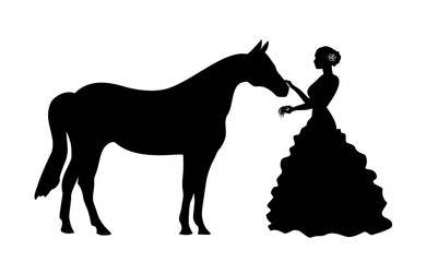 Wedding with a horse