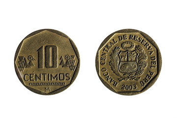 ten cents peruvian currency