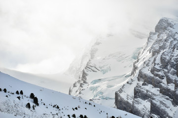 Fototapeta na wymiar Glacier on Rinderhorn BE, Switzerland