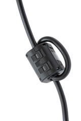Snap on ferrite for EMC suppression