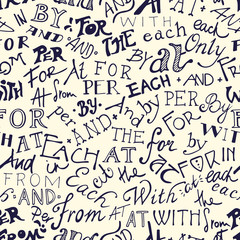 Obraz premium Catchwords seamless pattern