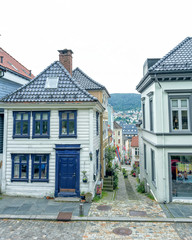 Traditional houses in the old town of Bergen