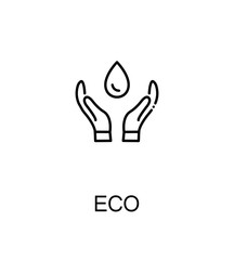 Fototapeta na wymiar Eco flat icon