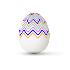 Easter Egg with points. Vector illustration.