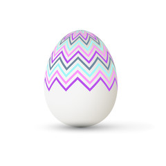 Easter Egg with points. Vector illustration.