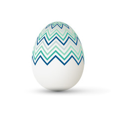 Easter Egg with points. Vector illustration.
