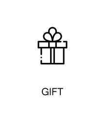 Gift flat icon