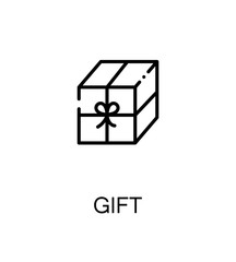 Gift flat icon