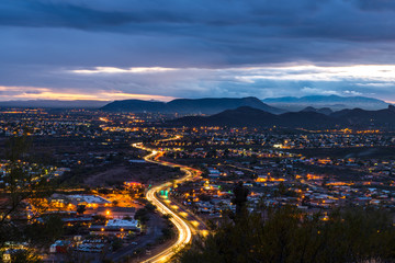 View from "A" mountain at sunset