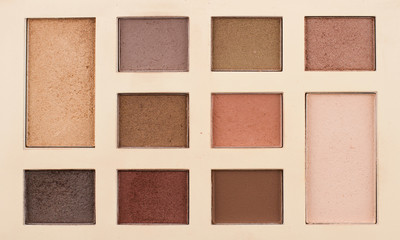 top view of vintage makeup kit
